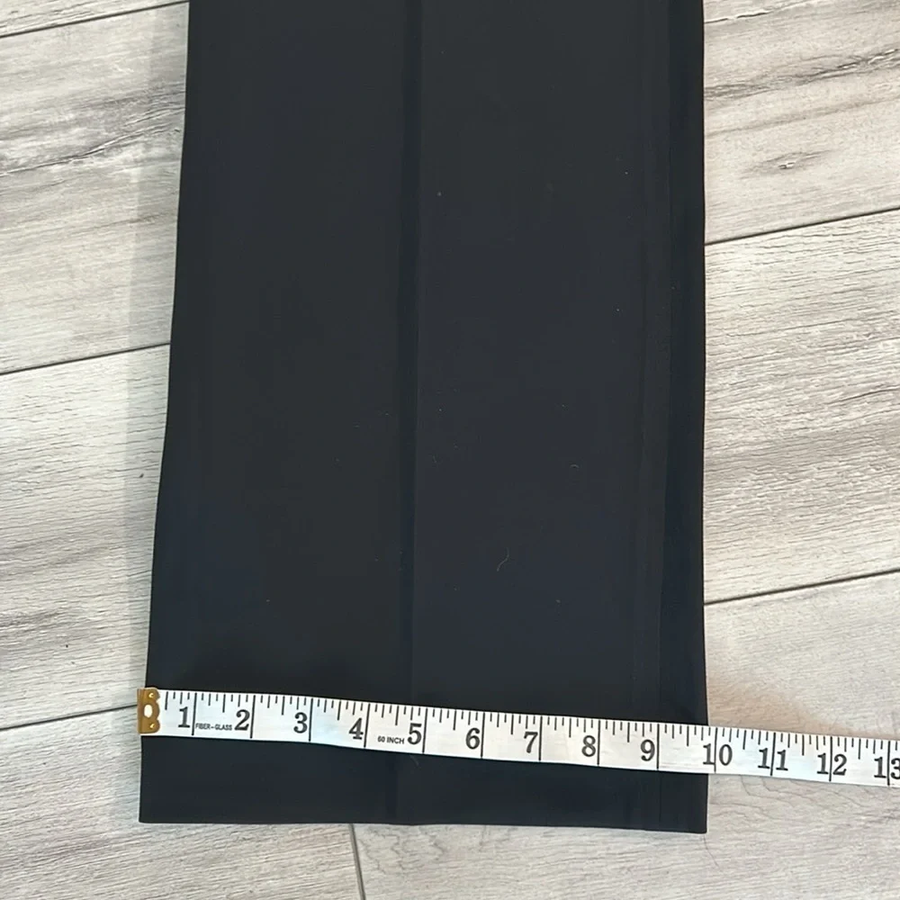 Peace of Cloth New York size 6 wide leg black dress pants business